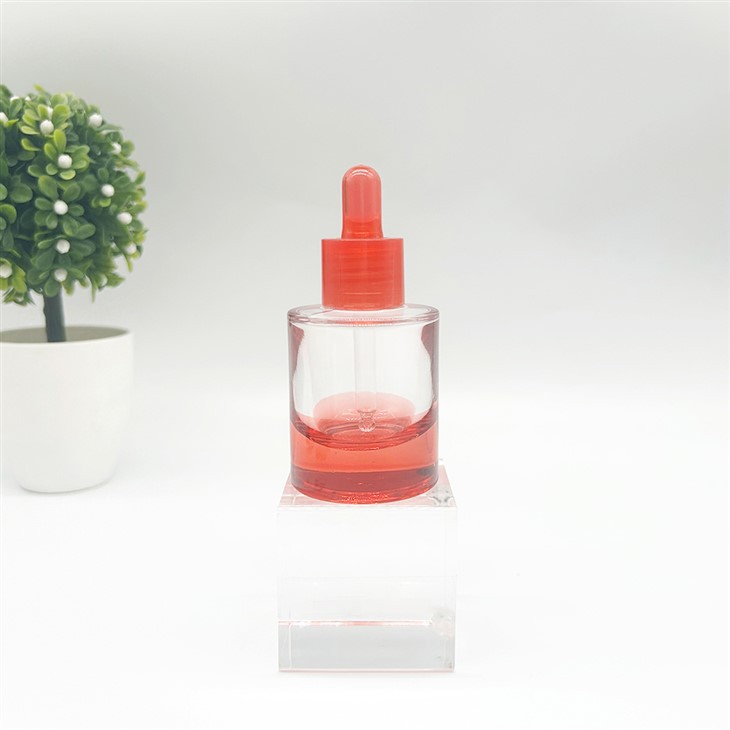 Red Glass Dropper Bottles